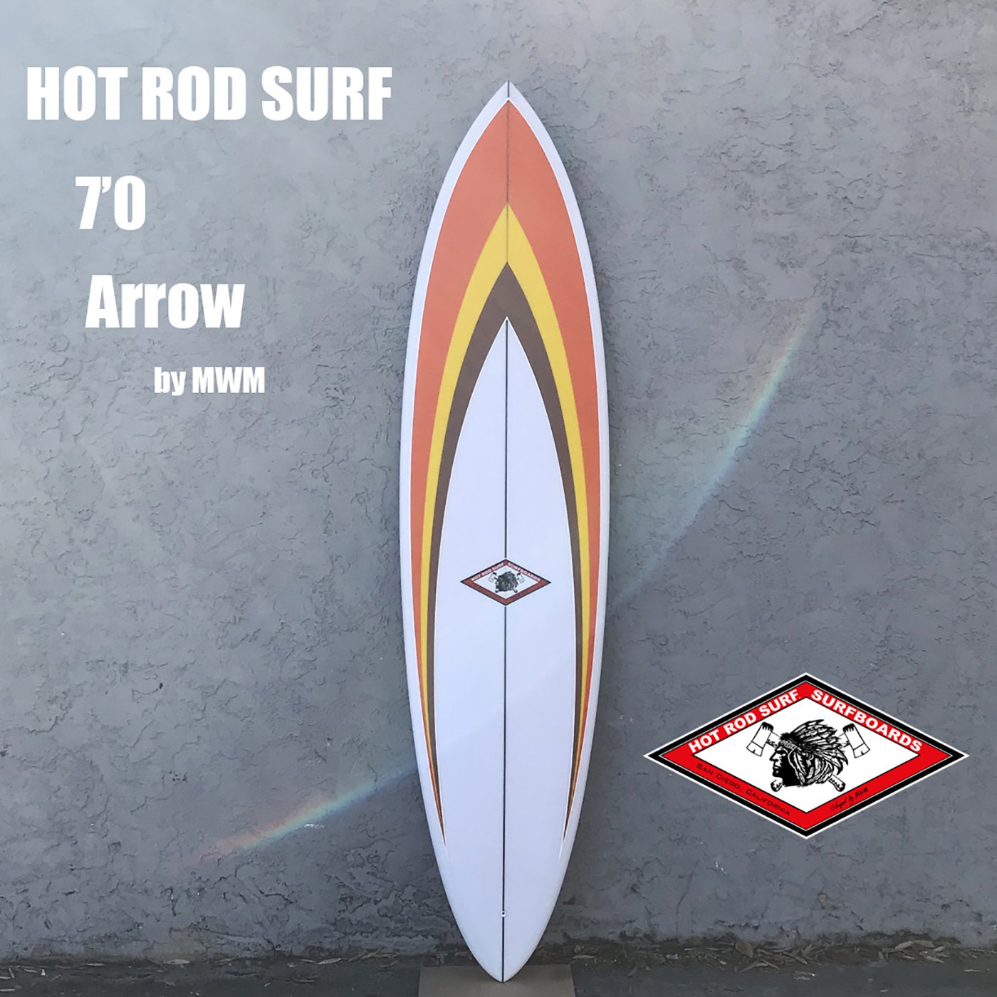 HOT ROD SURF — Arrow Midlength Surfboard by HOT ROD SURF ®